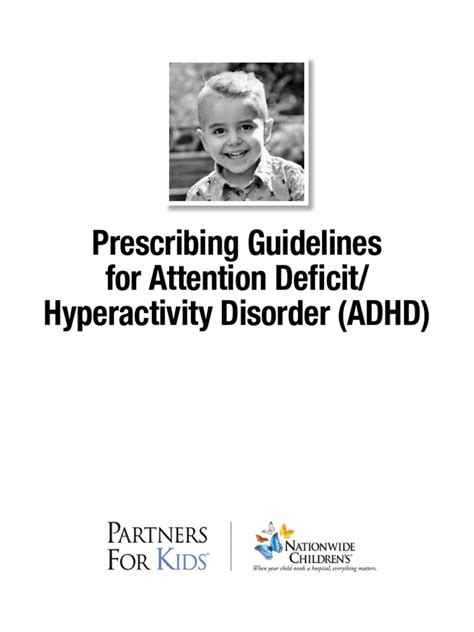 Prescribing and Monitoring Guidance for ADHD in …