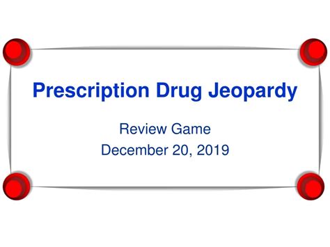Prescription Drug Help in Jeopardy