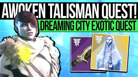 EASY UPDATED BROKEN AWOKEN TALISMAN EXOTIC GUIDE! [DESTINY 2] HOW TO GET WISH-ENDER BOW IN 2022! EASY UPDATED BROKEN AWOKEN TALISMAN EXOTIC GUIDE! ... Some pre-thoughts before I jump in… I think the issue with the quest being buggy is because the Talisman originally was designed to unlock the Dreaming City. I did not start playing until a few .... 