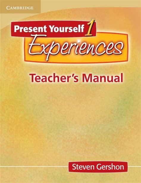 Present yourself 1 teachers manual by steven gershon. - Zp en el país de las maravillas.