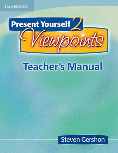 Present yourself 2 teachers manual by steven gershon. - Skoda felicia 1 3 mpi haynes manual.
