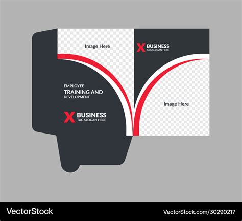 Presentation Folder Template Royalty Free Vector Image