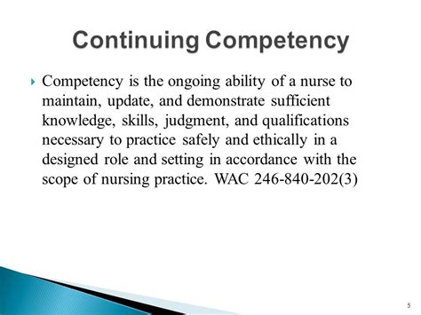 Presentation on Continuing Competency
