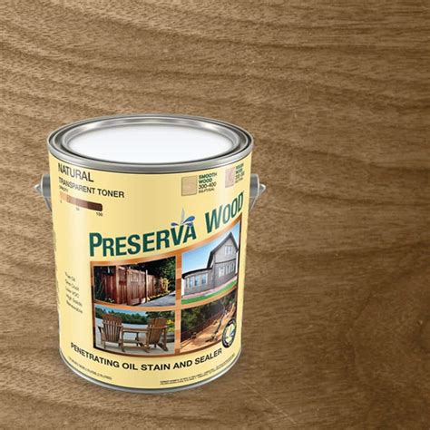 Preserva wood stain reviews. A traditional oil compliant everywhere - not a modified oil; no water. Can be applied in direct sun in the heat of the day. Can be applied to wood with up to 20% moisture. No peeling, cracking, flashing, or sticky shiners. No stripping, sanding, or media blasting on maintenance coats. Able to walk on wet stain during application without having ... 