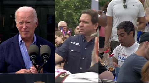 President Biden, Republican politicians celebrate Independence Day with patriotic events