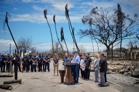 President Biden delivers remarks in Maui during 1st visit since wildfires