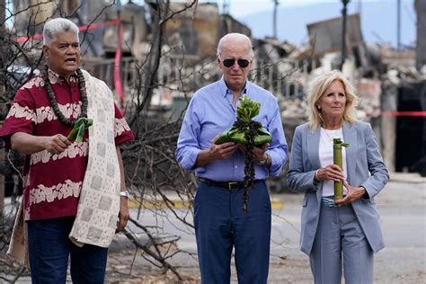 President Biden pledges immediate help for Hawaii wildfires survivors. Follow live updates