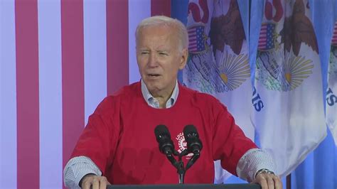 President Biden speaks at Stellantis plant in Illinois in support of labor unions