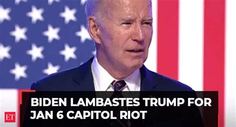 President Joe Biden lambastes Trump for Jan. 6 Capitol riot, a day ‘we nearly lost America’