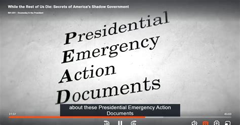 Presidential Emergency Action Documents - Wikipedia