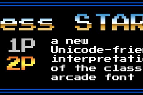 Press Start 2P Font Codeman38 FontSpace PDF Text Typography