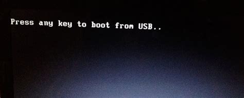 Press any key to boot from usb windows 10.  Remember to double-check your BIOS setting...