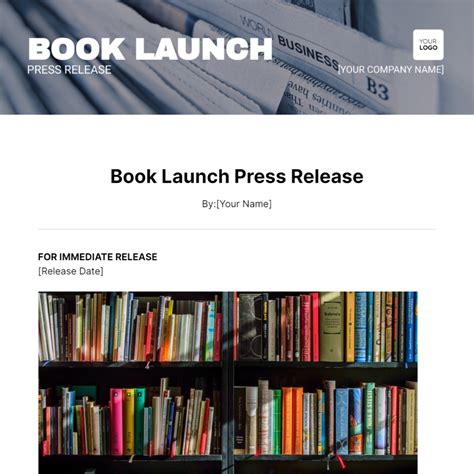 Press release for book launch