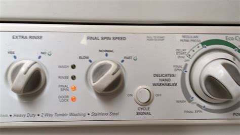 Press start and washer immediately goes to final spin