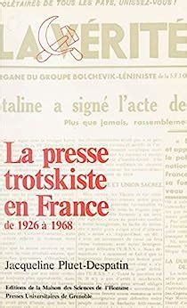 Presse trotskiste en france de 1926 a   1968. - Vom schwarzen revier zur neuen welt.