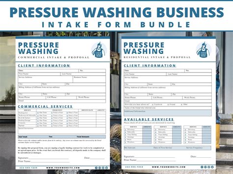Pressure Washing Contract Forms petermcfarland.us