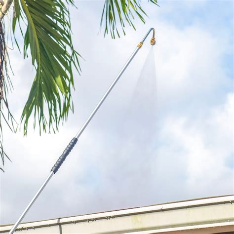 9-ft 4000 PSI Pressure Washer Extension Wand. 95. • Extends reach up to 9-ft without the instability of a ladder. • 1/4-in quick connect coupler connects to standard 1/4-in spray tips. • Bent end for optimized spray angle. Westinghouse. 10.5-ft 4000 PSI Plastic Pressure Washer Extension Wand. 216.. 