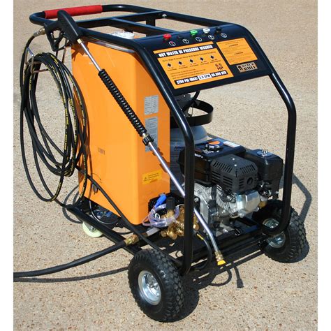 Pressure washer hot water. Pressure-Pro’s electric powered pressure washers can be used in an unventilated area, like a garage, basement, or kitchen. Electric motors are measured by taking horsepower and voltage to get amperage (amps). The higher the amps, the more power. They are also quieter than gas powered machines and eliminate the need for fuel, which means ... 