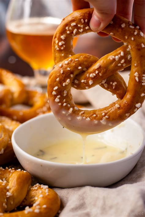 Pretzels and beer cheese. Why you’ll love this easy beer cheese dip. This beer cheese dip is easy to make, smooth, creamy, and just the right balance of salty and tangy. It only takes about 15 minutes. With this recipe, you’ll be able to make your favorite pub cheese dip right at home. There’s nothing quite like dipping soft pretzel bites into a tangy, salty ... 