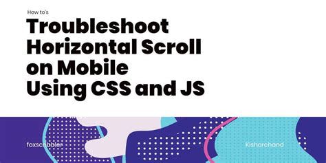 Prevent Horizontal Scroll On Mobile With 2 Easy Steps