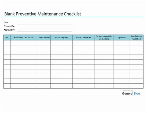 Preventative Maintenance Log In Excel / Preventative Maintenance Log In Excel Features