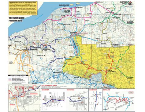 Price County Snowmobile Trail Map