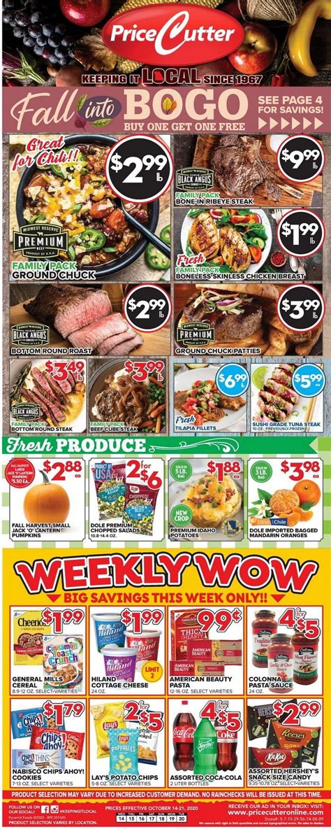 Price Cutters Weekly Ad