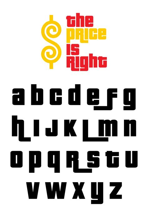 Price Is Right Font