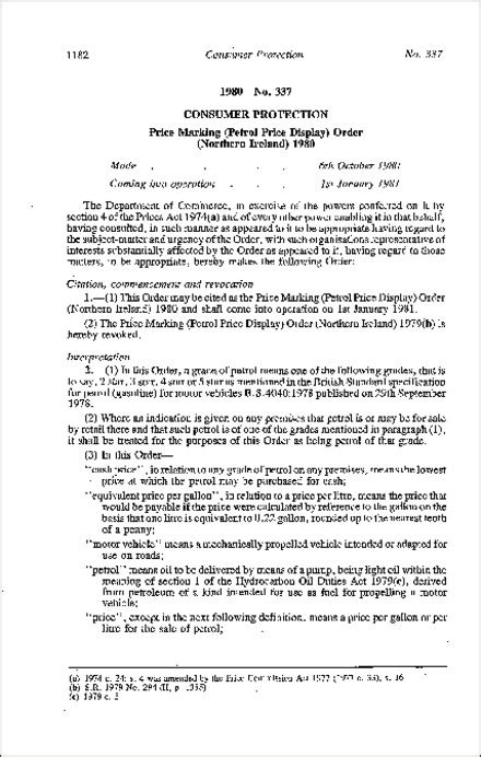 Price Marking Order (Northern Ireland) 2004 - Legislation.gov.uk