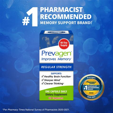 Buy Prevagen Improves Memory - Regular Strength 10mg, 60 Capsules with Apoaequorin & Vitamin D Brain Supplement, Supports Healthy Brain Function at Walmart.com ... Price when purchased online. Subscribe, $69.98. Subscribe. $69.98. Get it on time, every time. Never run out with a subscription. How it works. One-time purchase $69.98.