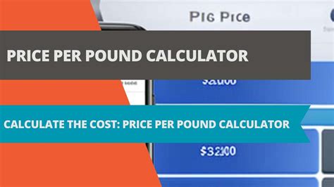 Price per pound calculator. Things To Know About Price per pound calculator. 