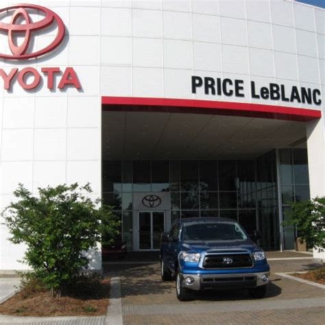 Price LeBlanc Toyota 4.7 (1,151 reviews) 13250 Airline Hwy Baton Rouge, LA 70817. Visit Price LeBlanc Toyota. Sales hours: 8:30am to 8:00pm: Service hours: 7:00am to 6:00pm: View all hours.