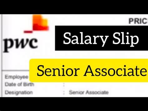 PwC Consultant Salary By Role (Base Pay) PwC undergraduate internship salary: ~$15,600 ($39/hr; 10 week engagement; based on a 40-hour week) PwC Senior Associate salary: ~ $91,000 (on average via Glassdoor) PwC Senior Manager salary: ~ $151,000 (on average via Glassdoor). 