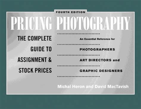 Pricing photography the complete guide to assignment and stock prices. - Modern biology study guide 9 1.