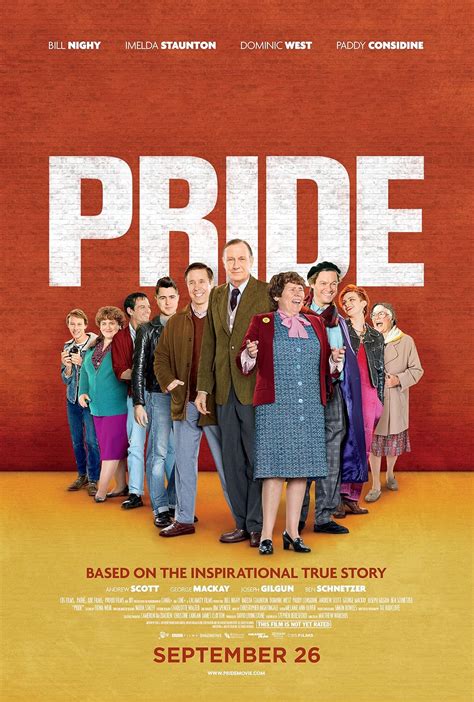 Pride 2014. فیلم Pride محصول سال 2014 کشورهای ایالات متحده آمریکا، انگلستان و فرانسه است. این فیلم توانست پس از انتشار در تاریخ 2014 در وبسایت IMDB امتیاز 7.8 از 10 را از میانگین رای های 55,694 کاربر در ژانر درام، کمدی، عاشقانه، بیوگرافی و تاریخی ... 