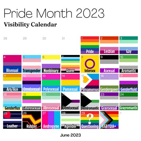Pride Calendar