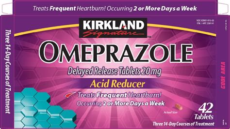 Prilosec OTC, Omeprazole Delayed Release 20mg, Acid Reducer, Treats Frequent Heartburn for 24 Hour Relief, All Day, All Night*, Wildberry Flavor, 20mg, 42 Tablets $22.98 $ 22 . 98 ($0.55/Count) Get it as soon as Thursday, Aug 24. 