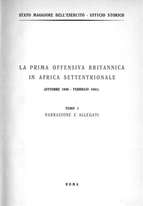 Prima offensiva britannica in africa settentrionale (ottobre 1940 febbraio 1941). - Actes de l'état civil pendant la période française.