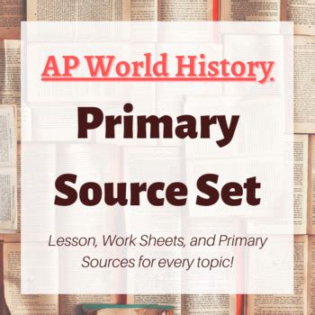 Primary Source Set