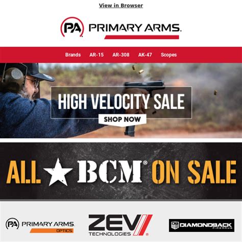 Primary Arms offers the best deals on ammo, guns, and other top-qua