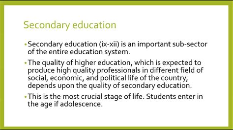 Primary or secondary school definition