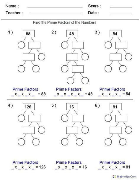 Prime factorization of 159 Math Problems