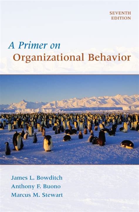 Primer On Organizational Behavior 7th Edition