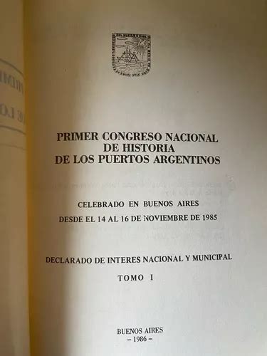 Primer congreso nacional de historia de los puertos argentinos. - Rundgang durch die alte pinakothek münchen..