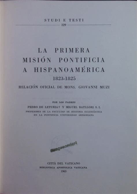 Primera misión pontificia a hispano américa, 1823 1825. - Rich dad 39 s advisors garrett sutton.