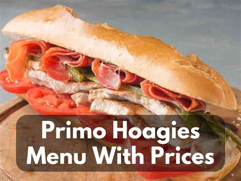 Primo Hoagie Tray Prices