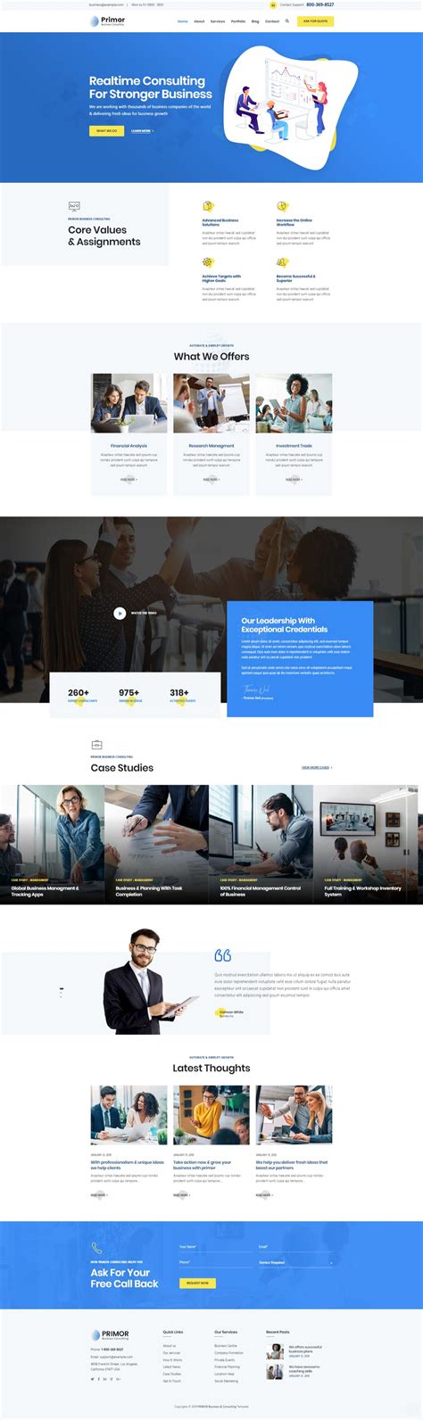 Primor Business Consulting and Professional Services HTML Template