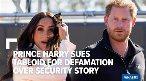 Prince Harry sues tabloid for defamation over security story