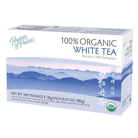 Prince of Peace Organic White Tea, 100 Tea Bags - Amazon.com