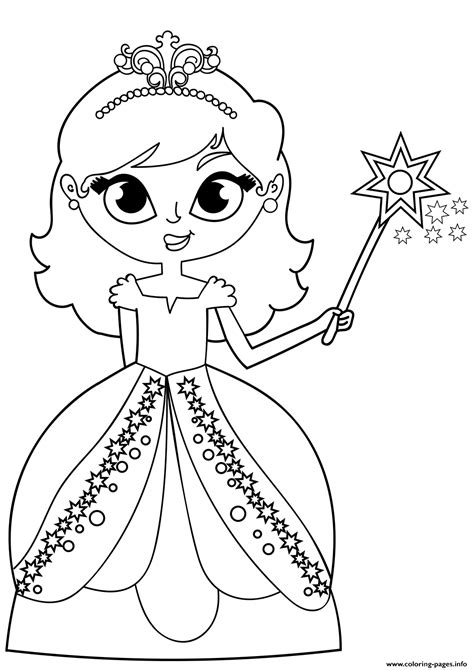 Princess And Fairy Coloring Pages